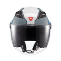 Capacete Aberto Ugello Reisen Azul Vermelho Branco - TEXX