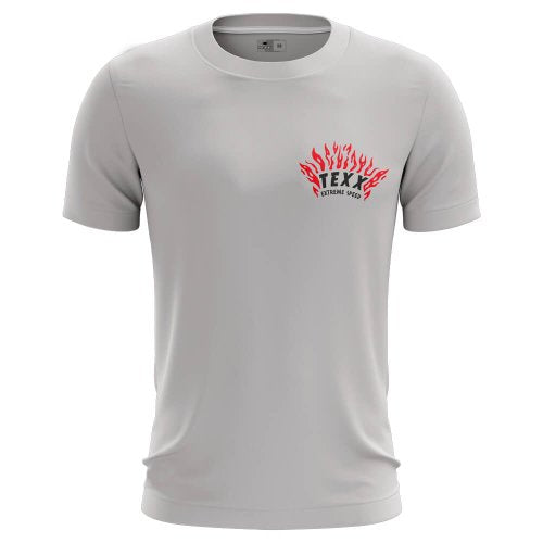 Camiseta Branco Vermelho Skull - TEXX