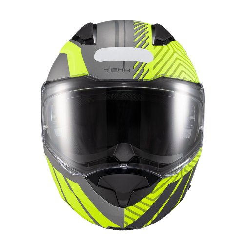 Capacete escam Kratos Cyber Cinza Verde - TEXX