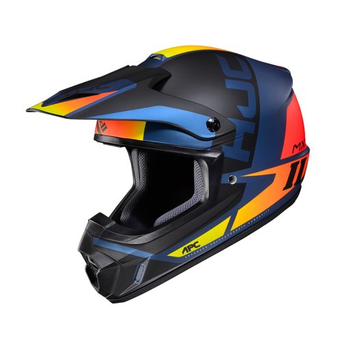 Capacete Off CSMXII Creed Azul Preto e Laranja - HJC