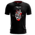Camiseta Preto Vermelho Heart - TEXX