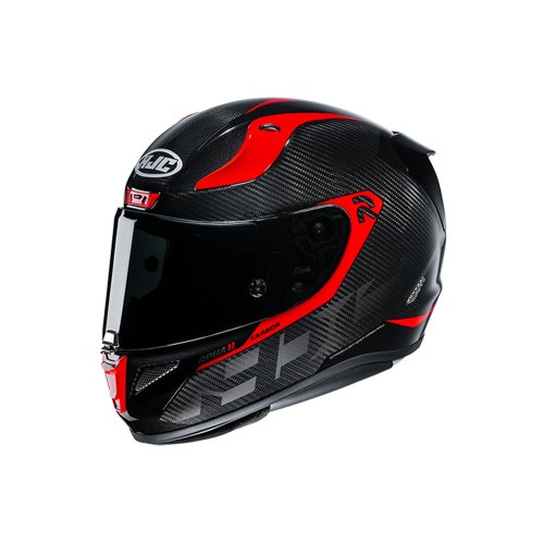 Capacete RPHA 11 Carbon Bleer Preto e Vermelho - HJC