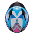 Capacete Strike Superstar Azul Rosa Branco Bril - TEXX