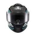 Capacete Fechado Spihe Cube Azul Verde - TEXX