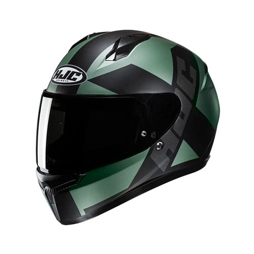 Capacete C10 Tez Preto Verde - HJC