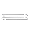 Raio Cromado Dianteiro 4.00 mm - GP7 - XTZ 150 CROSSER (2014 em diante)