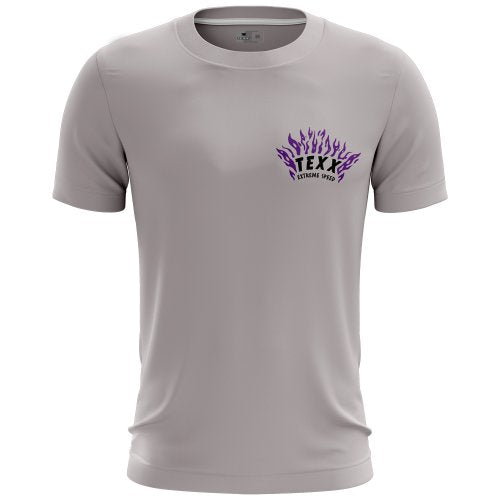 Camiseta Branco Roxa Skull - TEXX