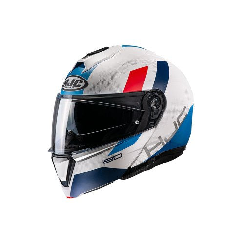 Capacete I90 Syrex Branco, Azul e Vermelho - HJC