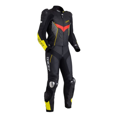 Macacão 2 Peças Pista Preto Amarelo e Vermelho - TEXX