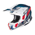 Capacete Off I50 Vanish Branco Azul e Vermelho - HJC