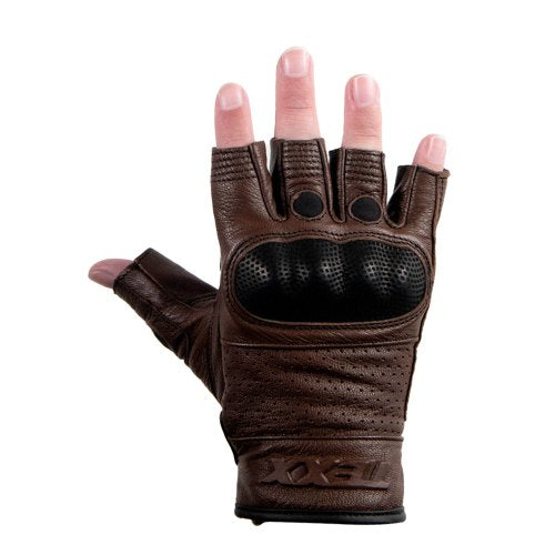 Luvas Liberty Meio Dedo Marrom - TEXX