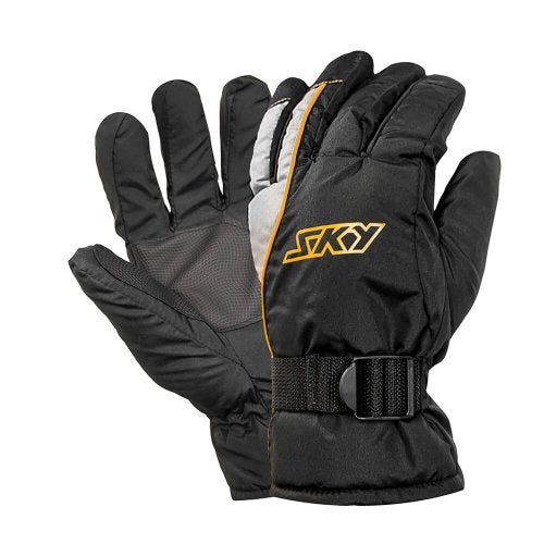 Luva Impermeável Sky Winter Preto c/ Amarelo