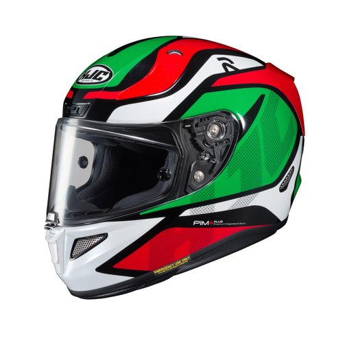 Capacete RPHA 11 Deroka Verde e Vermelho - HJC