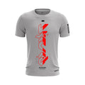Camiseta Branca Cyber Vermelha G - TEXX