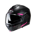 Capacete I100 180 Beis Preto Chumbo e Rosa - HJC
