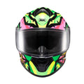 Capacete Fechado Spihe Maasai Verde Rosa - TEXX