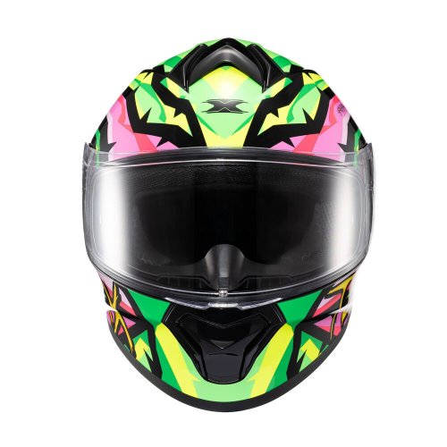Capacete Fechado Spihe Maasai Verde Rosa - TEXX