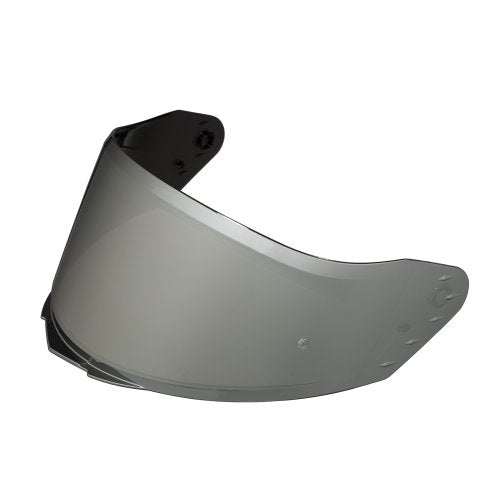 Viseira espelhada Prata Mod. Raptor com Acabamento Antirrisco e Antiembaçamento e Dupla Curvatura 2.2mm - TEXX