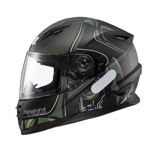 Capacete Fechado Wing Cyrax Verde - TEXX