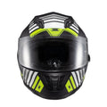 Capacete Fechado Wing Grid Preto Verde Branco - TEXX