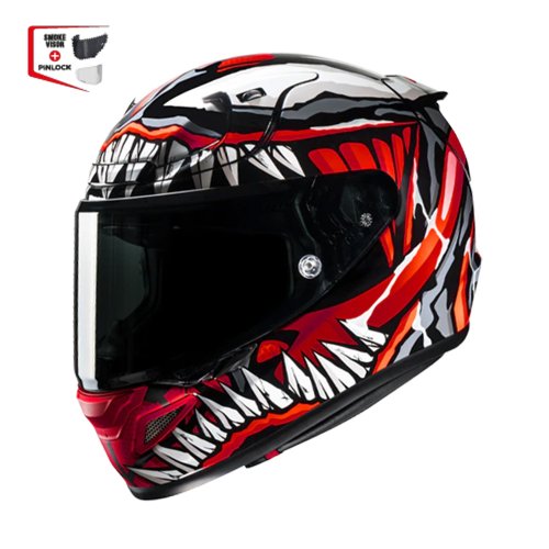 Capacete RPHA 12 Maximized Venom Marvel Vermelho Preto - HJC