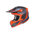 Capacete Off I50 Flux Preto Laranja Cinza e Azul - HJC