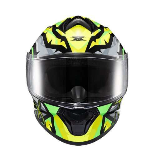 Capacete Fechado Spihe Maasai Cinza Verde - TEXX