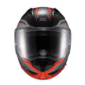 Capacete escam Kratos Nomade Preto Vermelho - TEXX