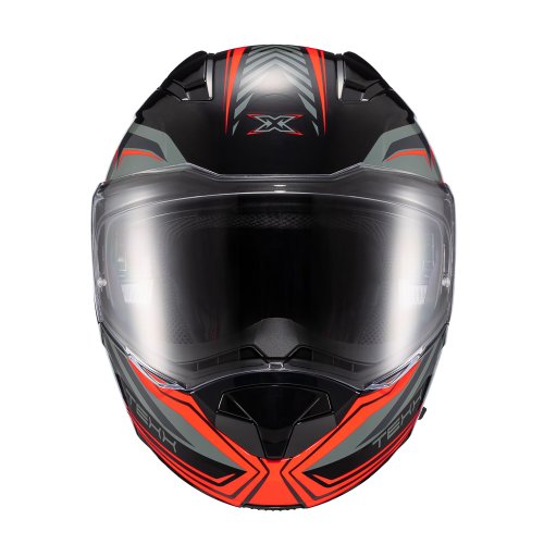 Capacete escam Kratos Nomade Preto Vermelho - TEXX