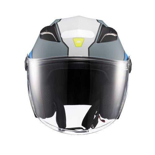 Capacete Aberto Ugello Reisen Azul Verde Branco - TEXX
