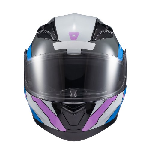 Capacete escamot Gladiator V3 Reisen Azul Rosa Branco - TEXX