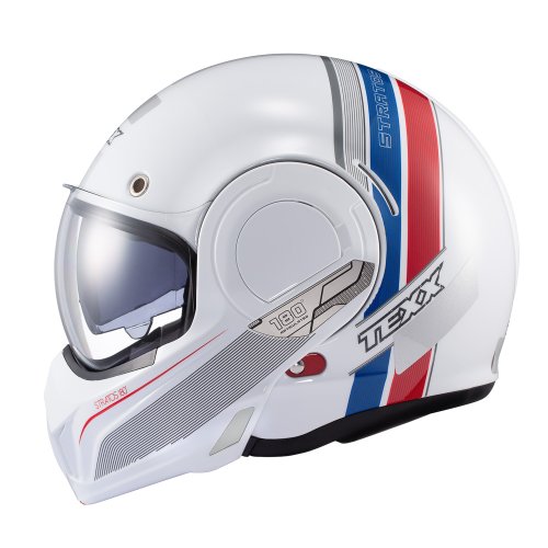 Capacete Stratos 180 Journey Branco / Azul / Vermelho - TEXX