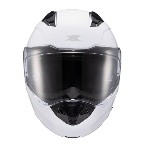 Capacete Escamoteável Kratos Solid Branco Brilho - TEXX
