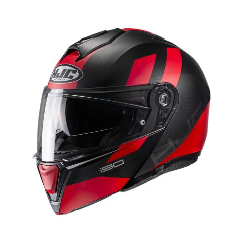 Capacete I90 Syrex Preto e Vermelho - HJC