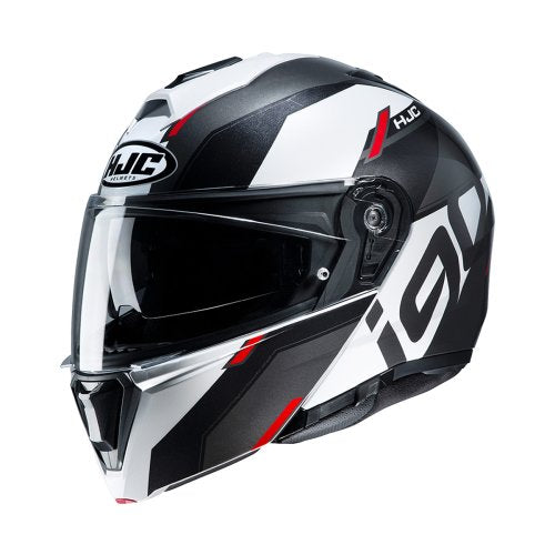 Capacete I90 Aventa Preto Branco e Vermelho - HJC