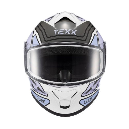 Capacete Fechado Spihe Cube Rosa Lilas Branco - TEXX